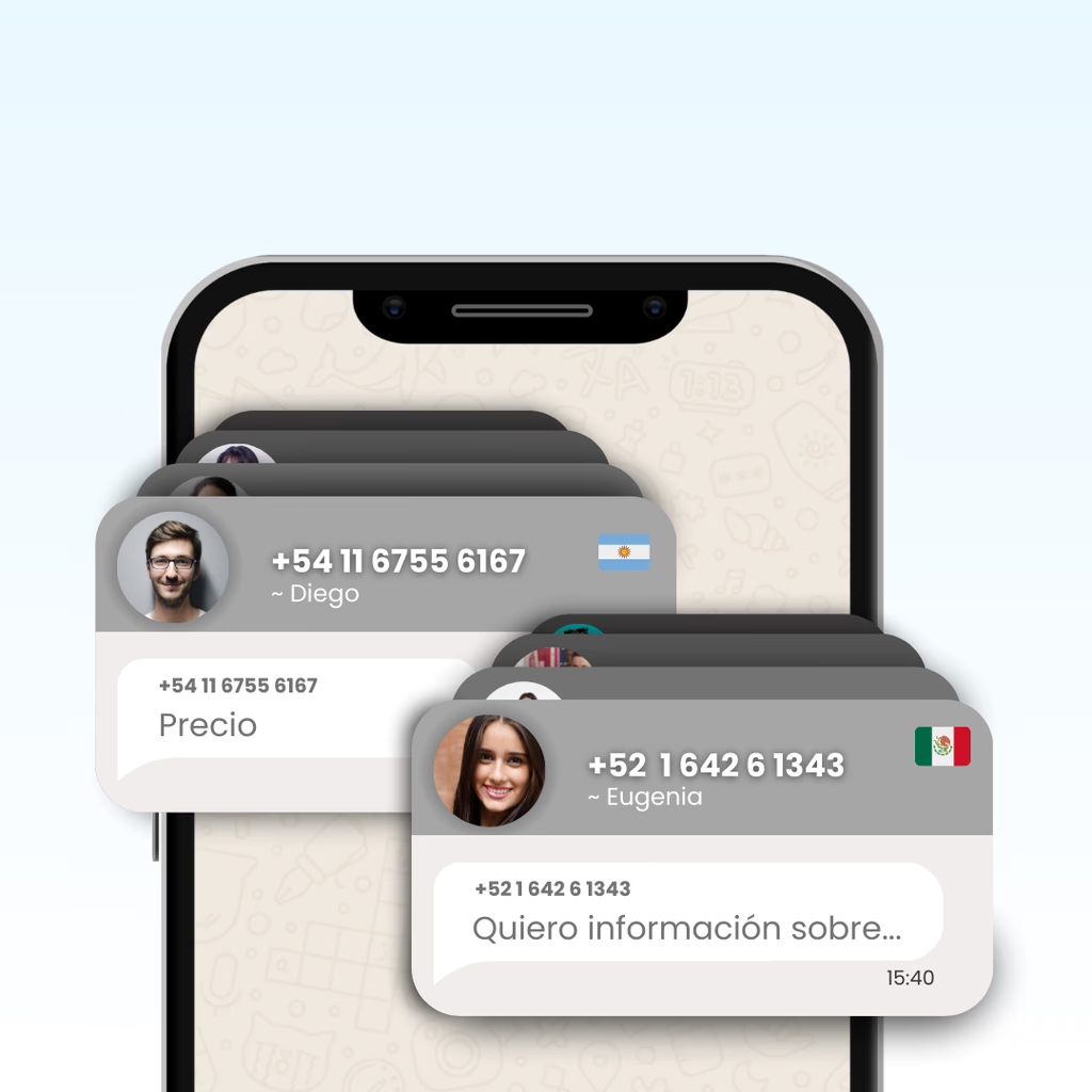 Conversaciones de WhatsApp gestionadas por ChatPro